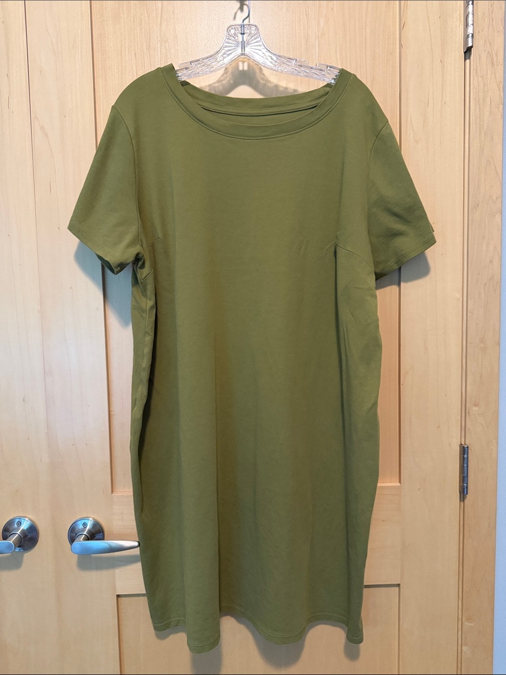 Ava & Viv Olive Green Short Sleeve T-Shirt Dress